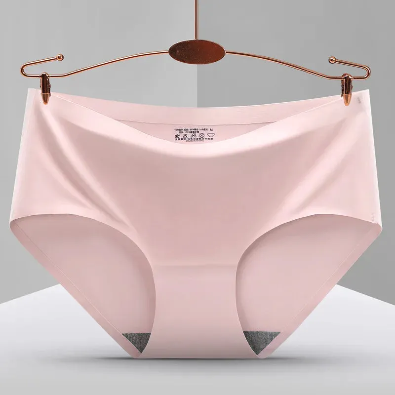 Pack de 10 culottes invisibles sans couture en soie glacée