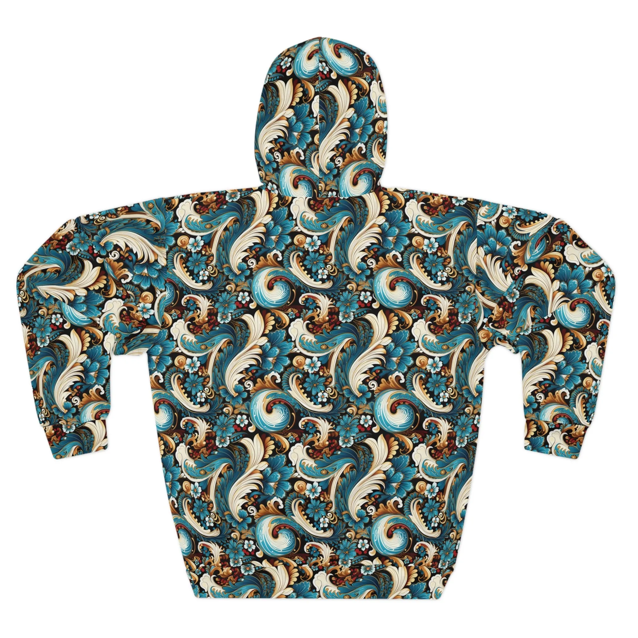 Paisley Pattern Unisex Pullover Hoodie (AOP)