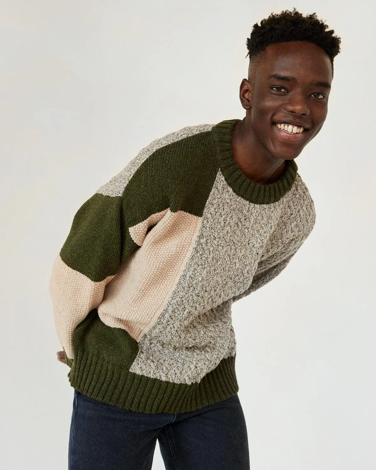 Patch: Pine Green Merino Wool Sweater