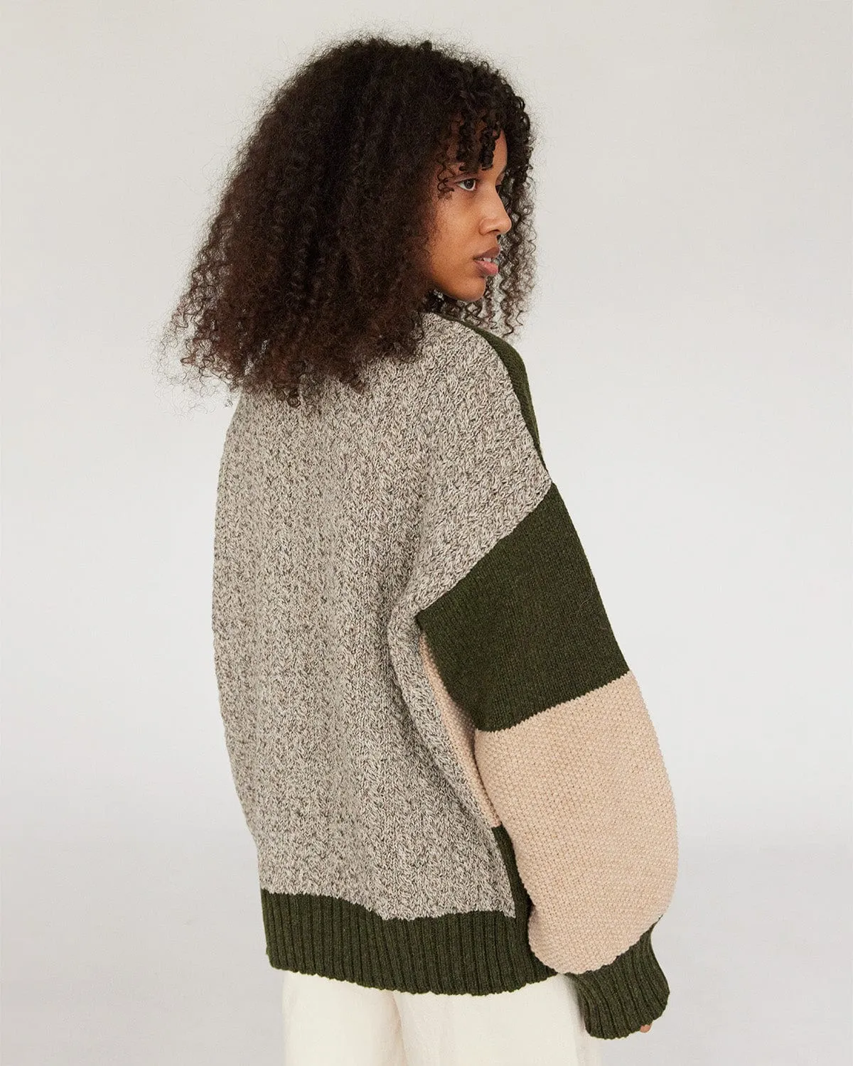 Patch: Pine Green Merino Wool Sweater