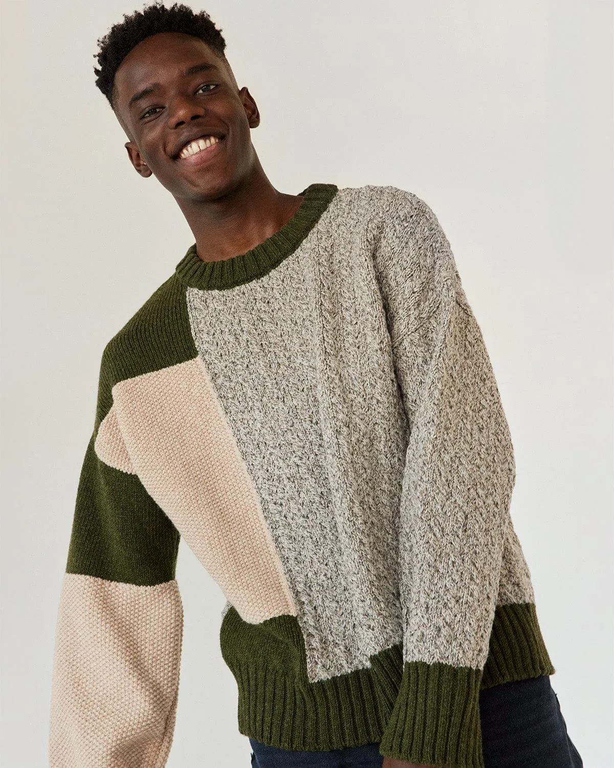 Patch: Pine Green Merino Wool Sweater