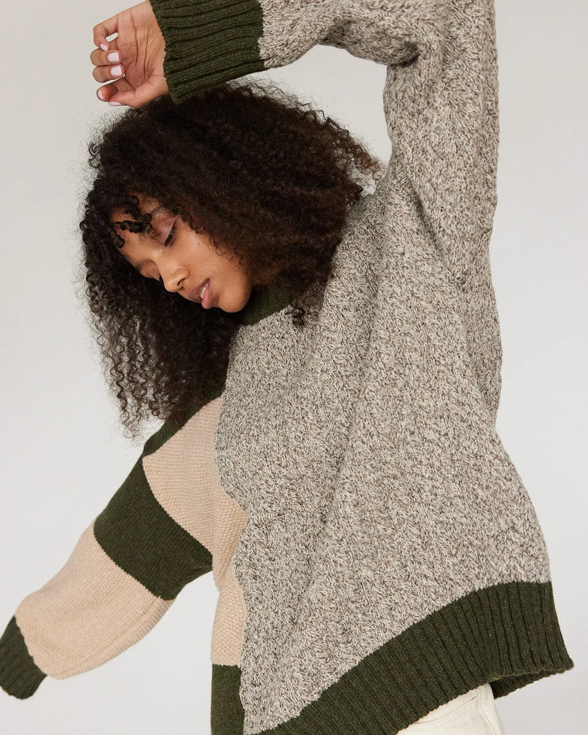 Patch: Pine Green Merino Wool Sweater