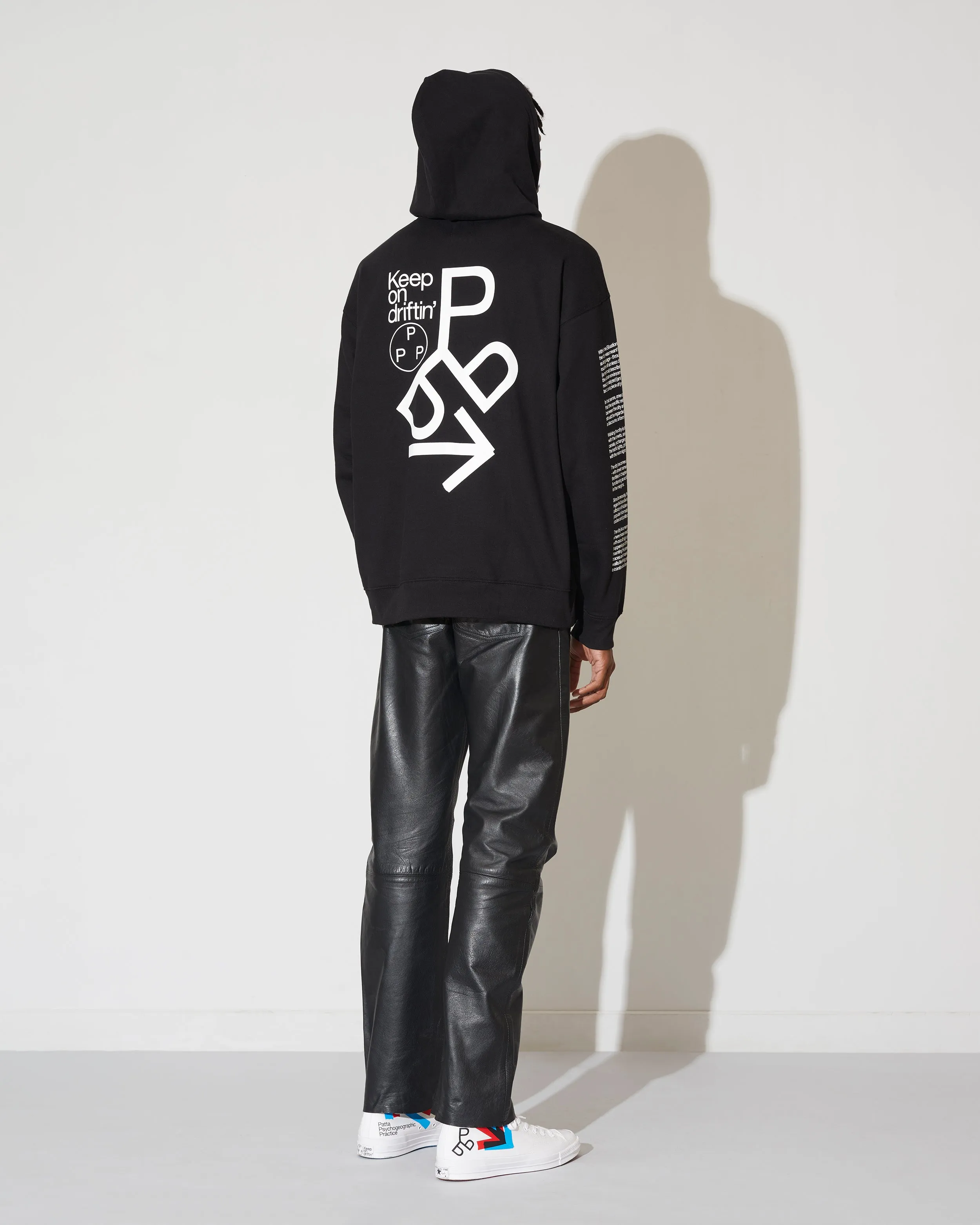 Patta x Experimental Jetset Boxy Hooded Sweater (Black)