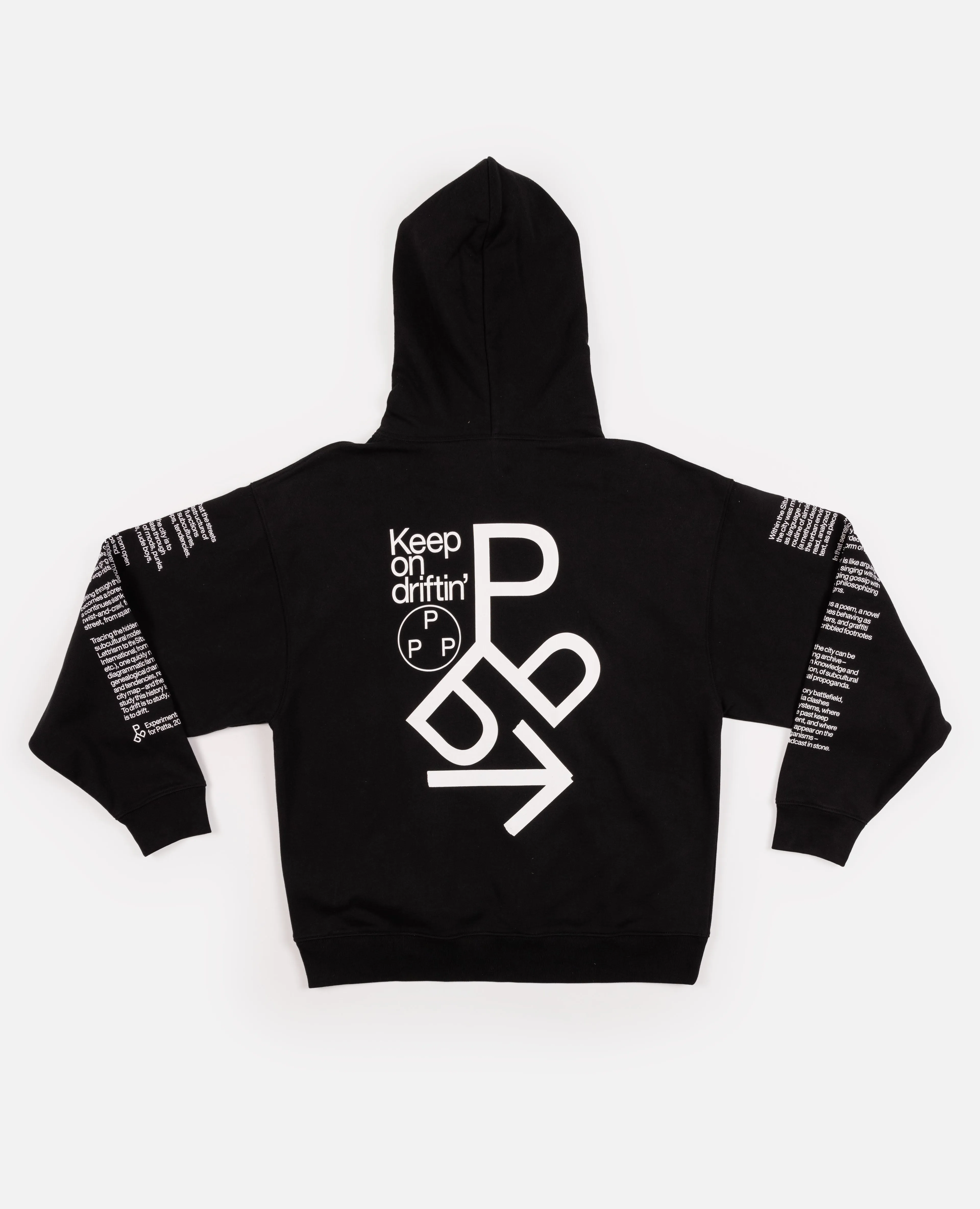 Patta x Experimental Jetset Boxy Hooded Sweater (Black)