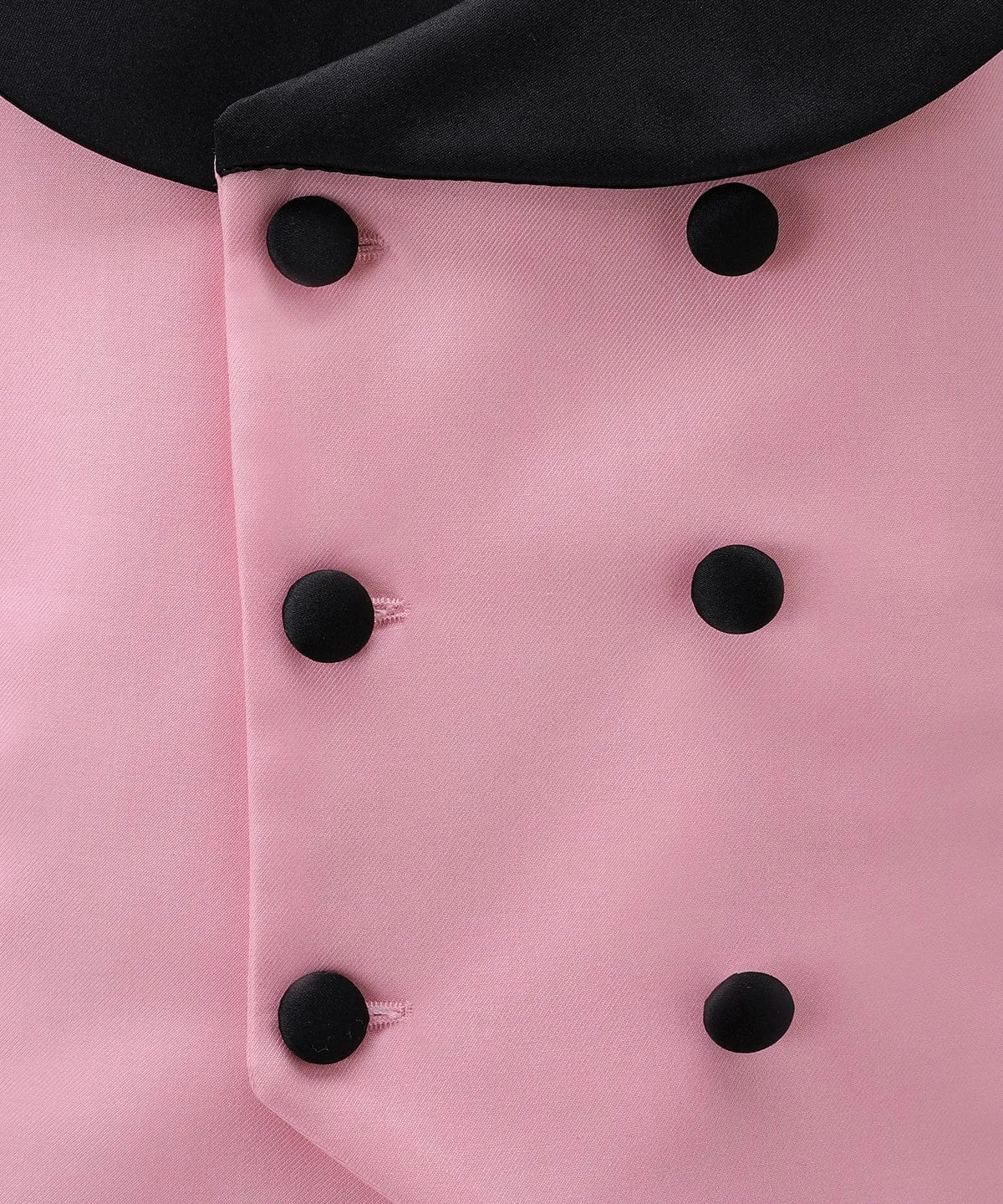 Pink Double Breasted Shawl Lapel Men Vest