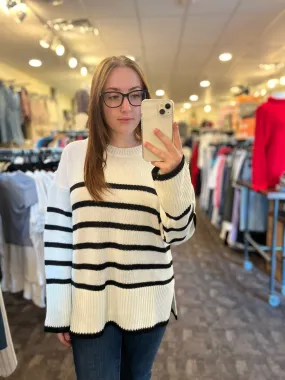 Pistache Striped Sweater