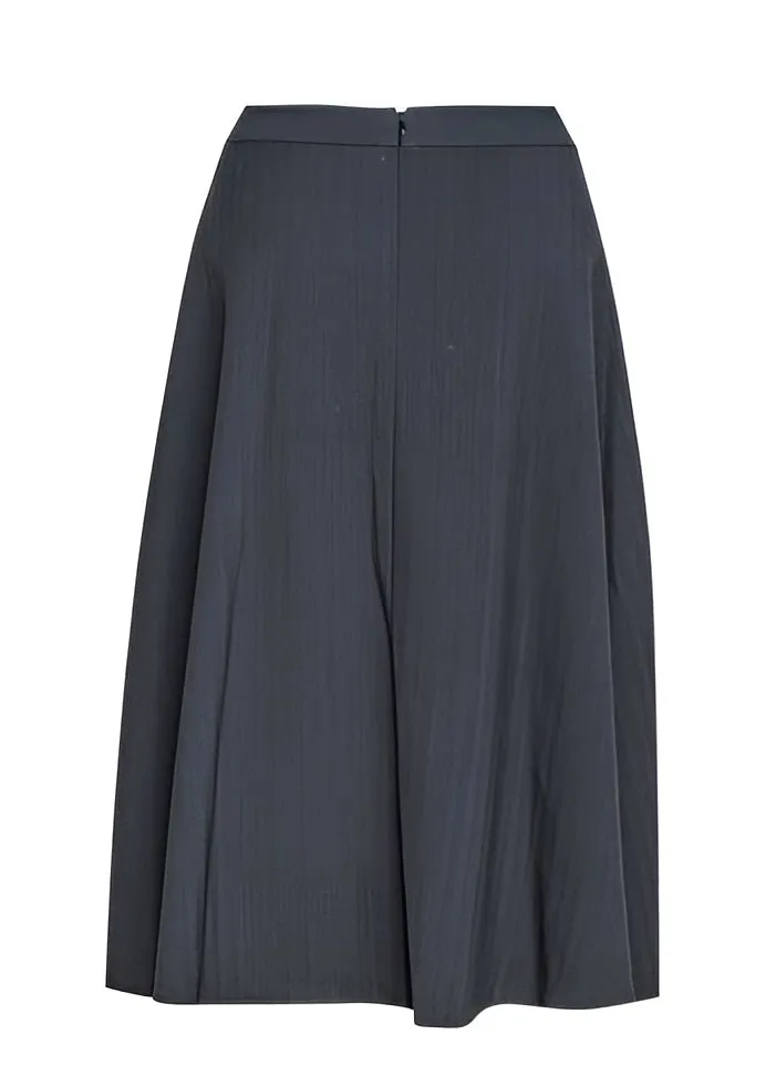 PLEATED LARGE HEM SKIRT