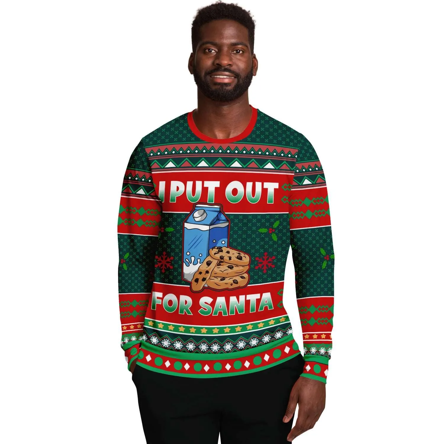 Put Out For Santa Naughty Meme Holiday Ugly Christmas Sweater