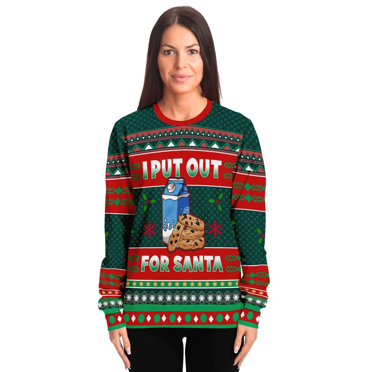 Put Out For Santa Naughty Meme Holiday Ugly Christmas Sweater