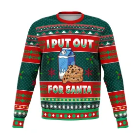 Put Out For Santa Naughty Meme Holiday Ugly Christmas Sweater