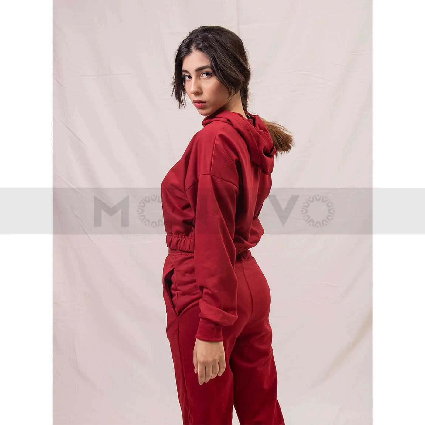 Red Oversized Co-Ord Set