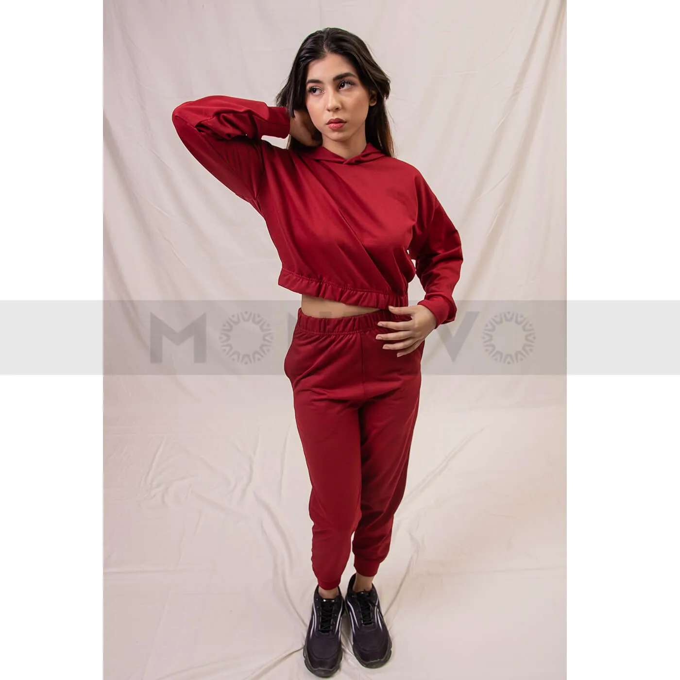 Red Oversized Co-Ord Set