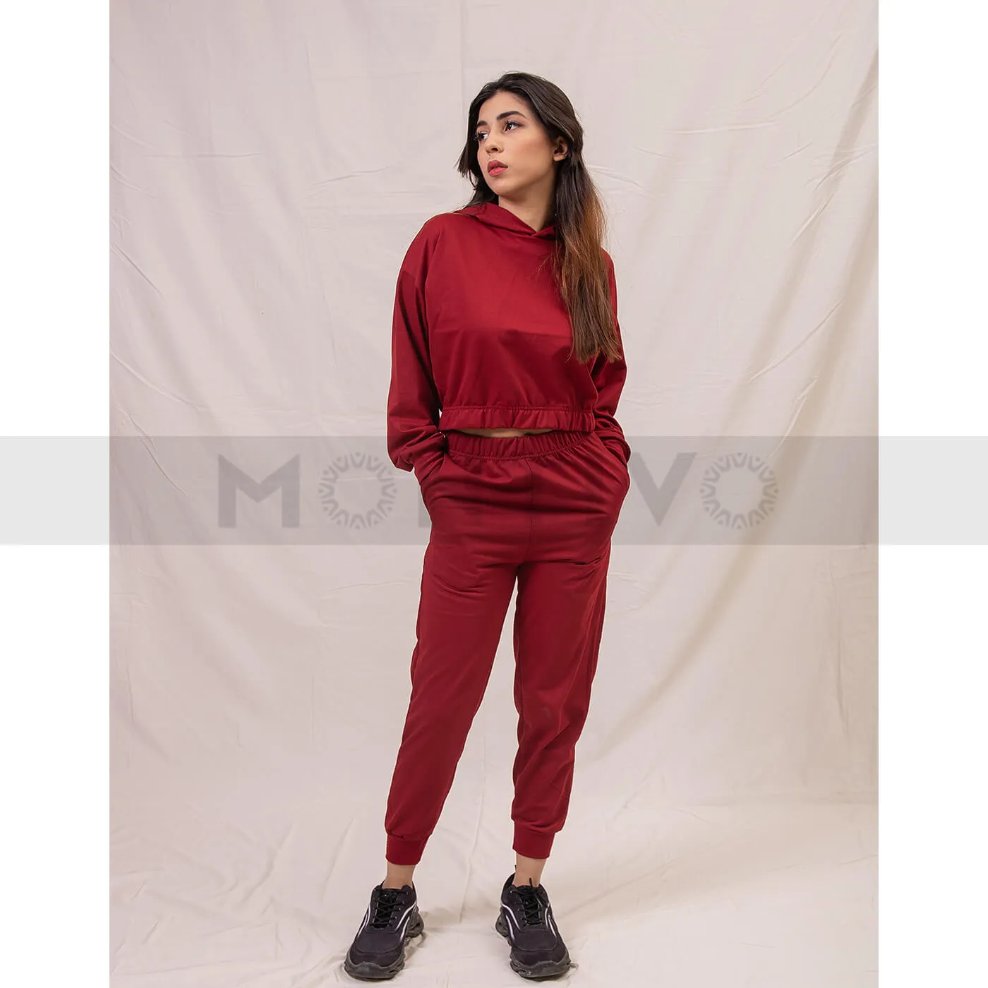 Red Oversized Co-Ord Set