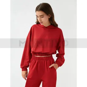 Red Oversized Co-Ord Set