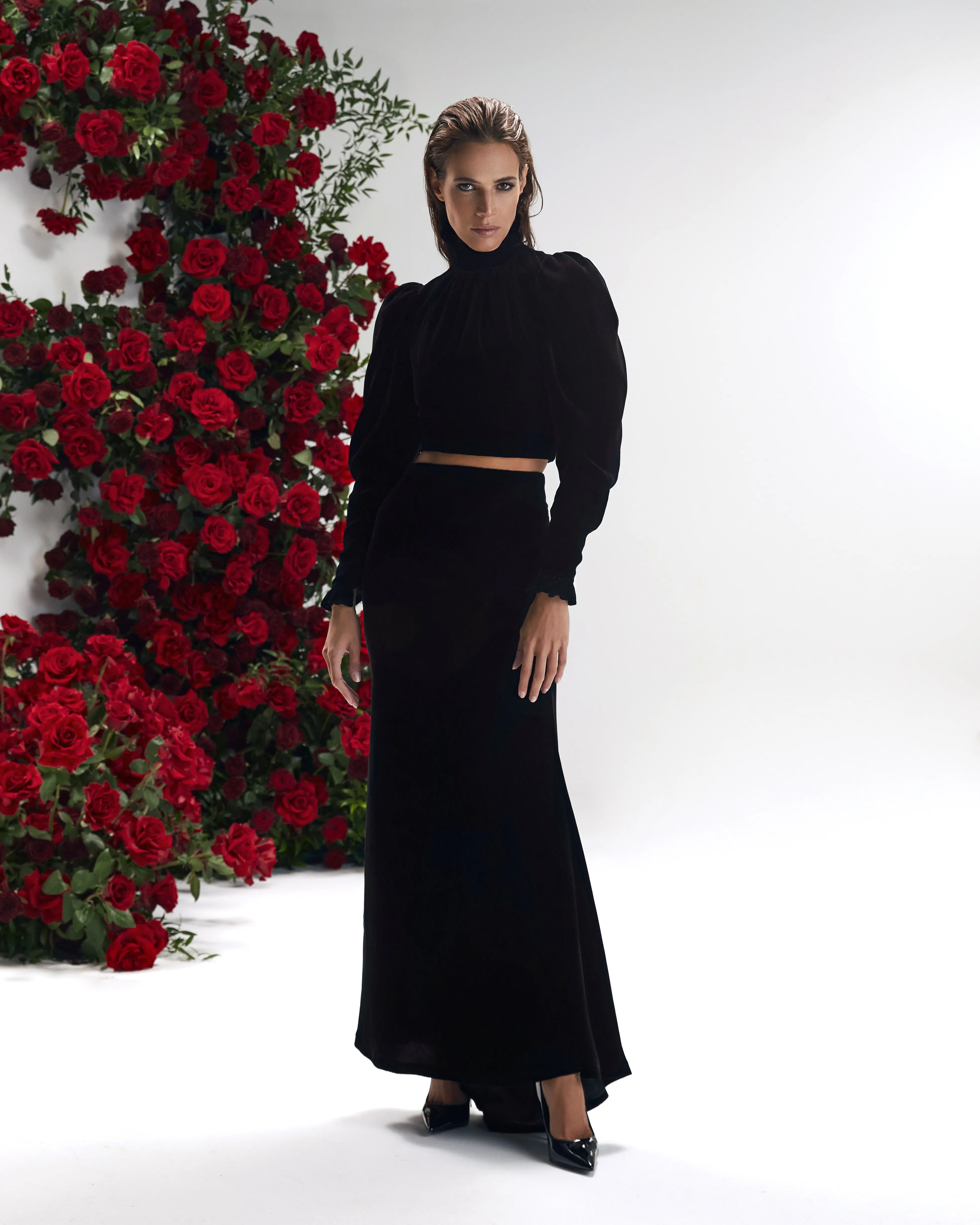 Rose Skirt Noir