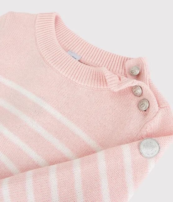 Sailor-Style Pink Stripped Sweater