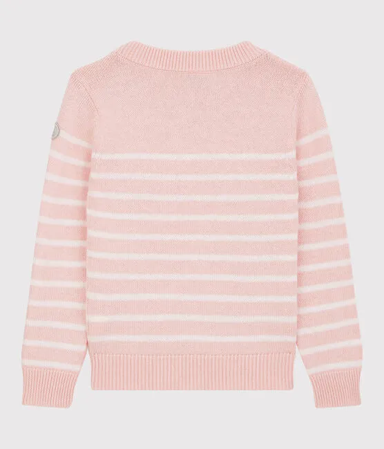 Sailor-Style Pink Stripped Sweater