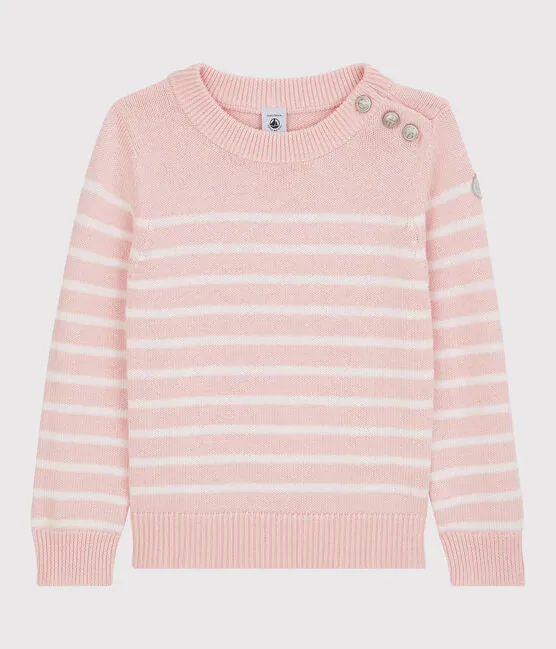 Sailor-Style Pink Stripped Sweater