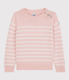 Sailor-Style Pink Stripped Sweater