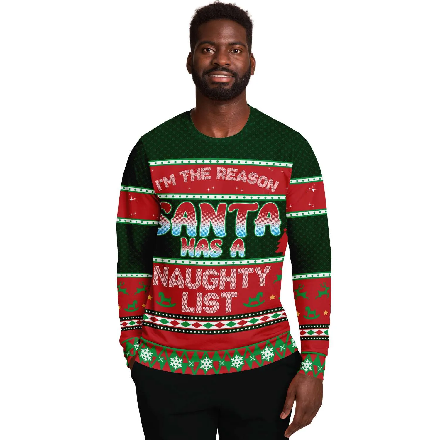 Santa Naughty List Ugly Christmas Sweater