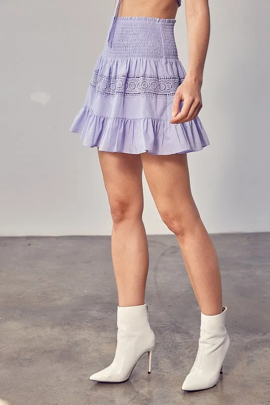 Scarlett Lace Trim Detail Skirt