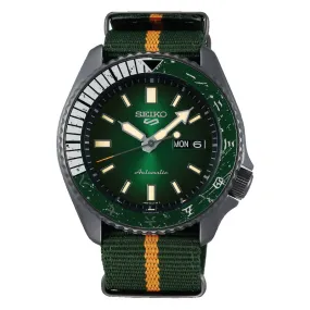 Seiko 5 Sports NARUTO & BORUTO Limited Edition (ROCK LEE) Green Nylon Strap Watch SRPF73K1 (LOCAL BUYERS ONLY)