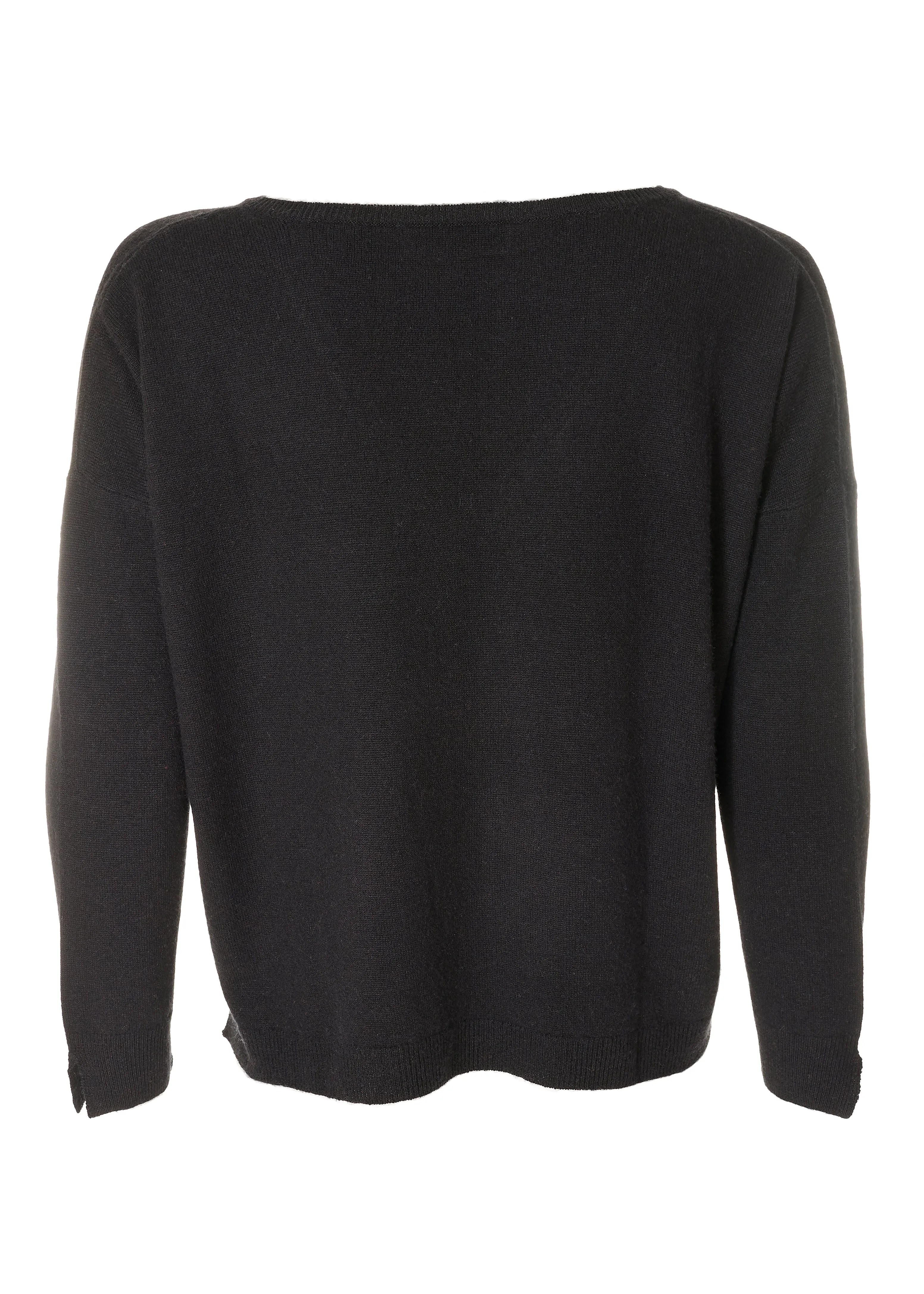 Short Blank Cashmere V Neck Sweater