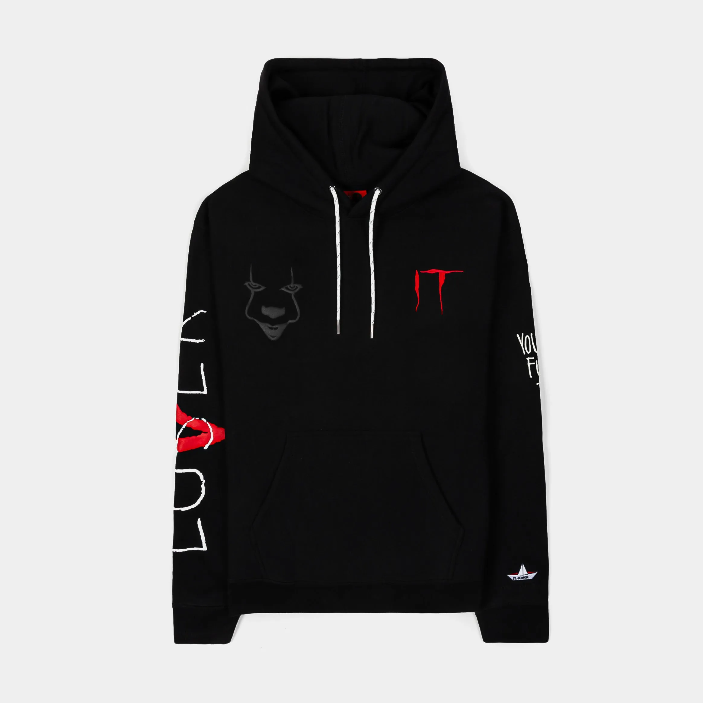 SP x IT Float Pullover Mens Hoodie (Black/Red)