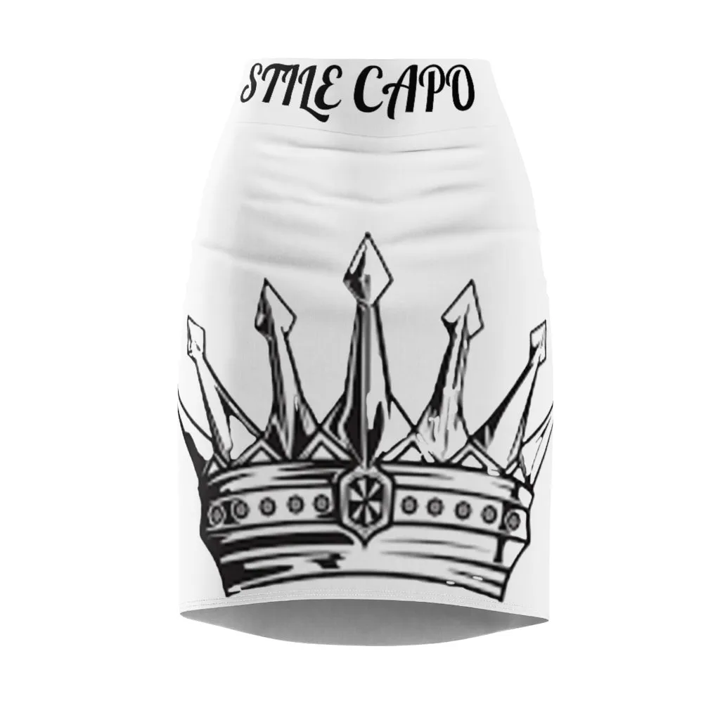 STILE CAPO WHITE QUEEN Pencil Skirt