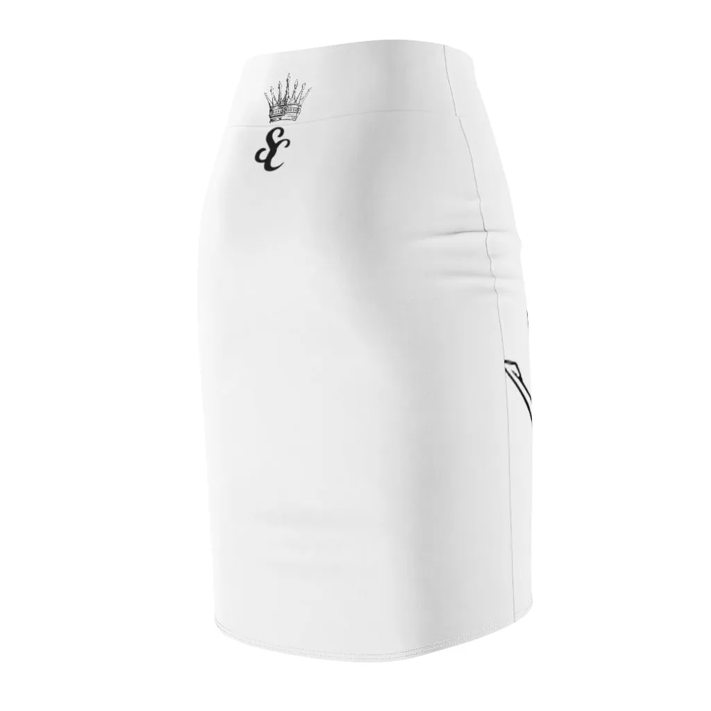 STILE CAPO WHITE QUEEN Pencil Skirt