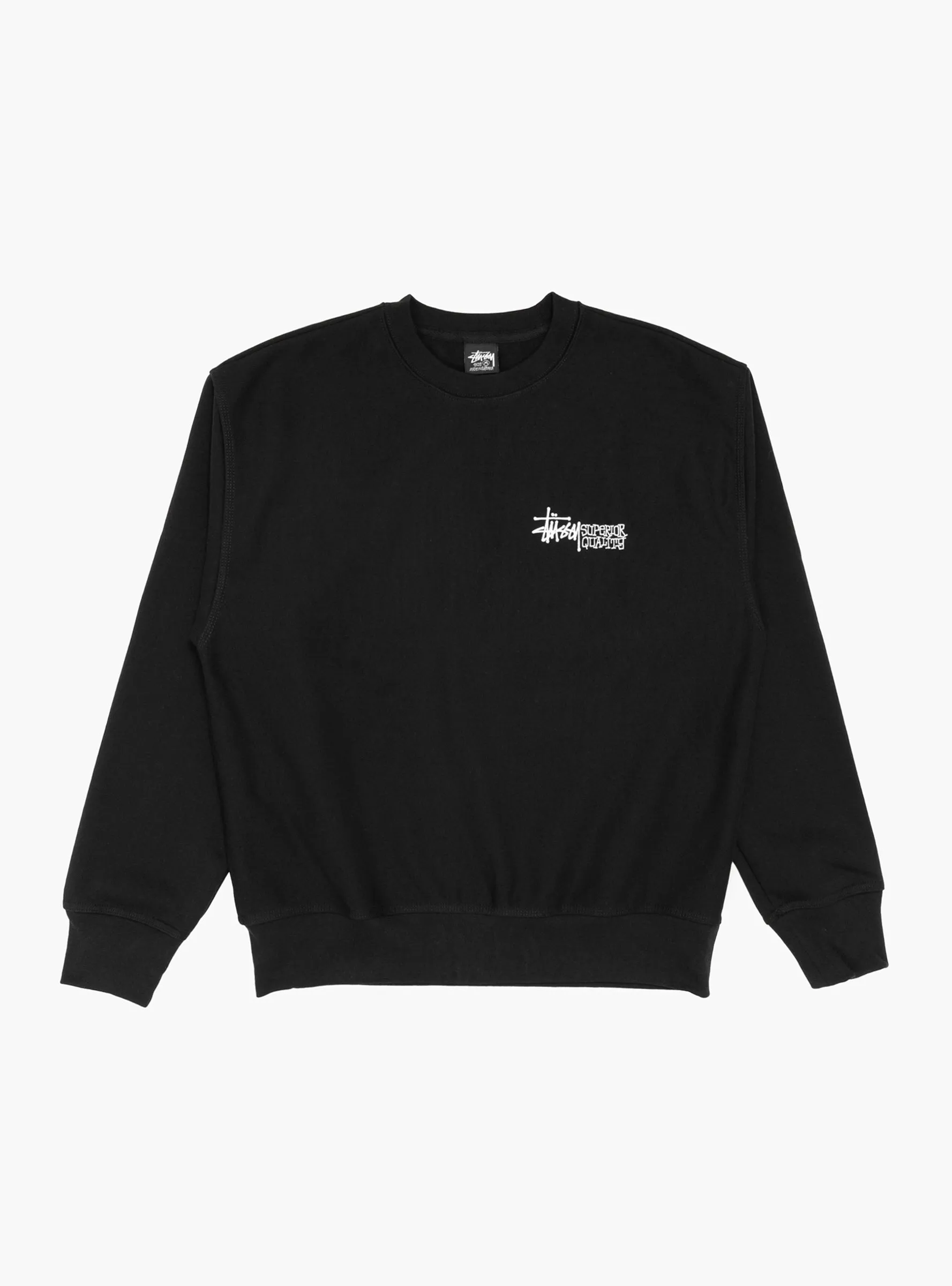 Superior Quality Crew Sweatshirt Black