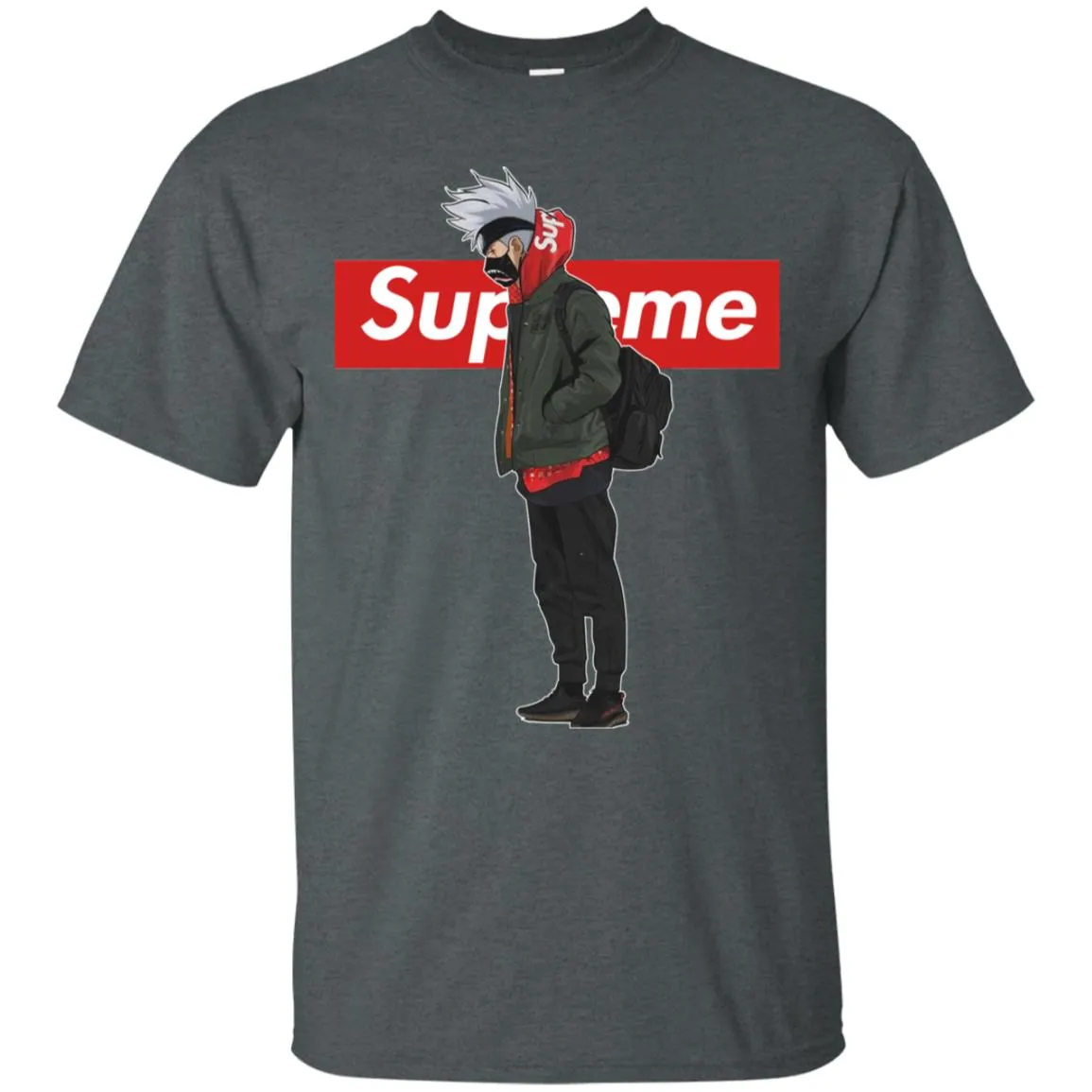 Supreme Naruto Funny Style T-shirt Men Cotton T-Shirt