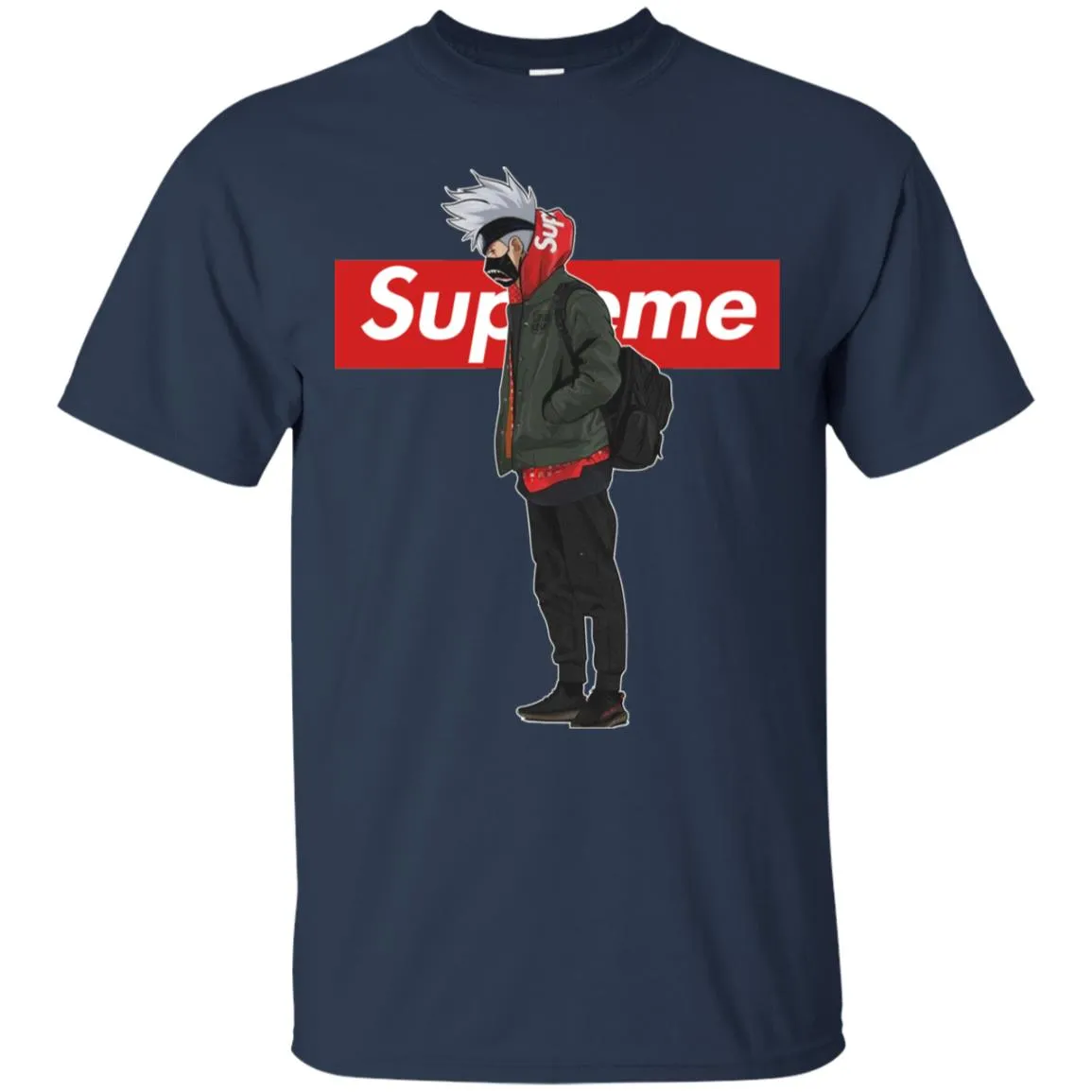 Supreme Naruto Funny Style T-shirt Men Cotton T-Shirt