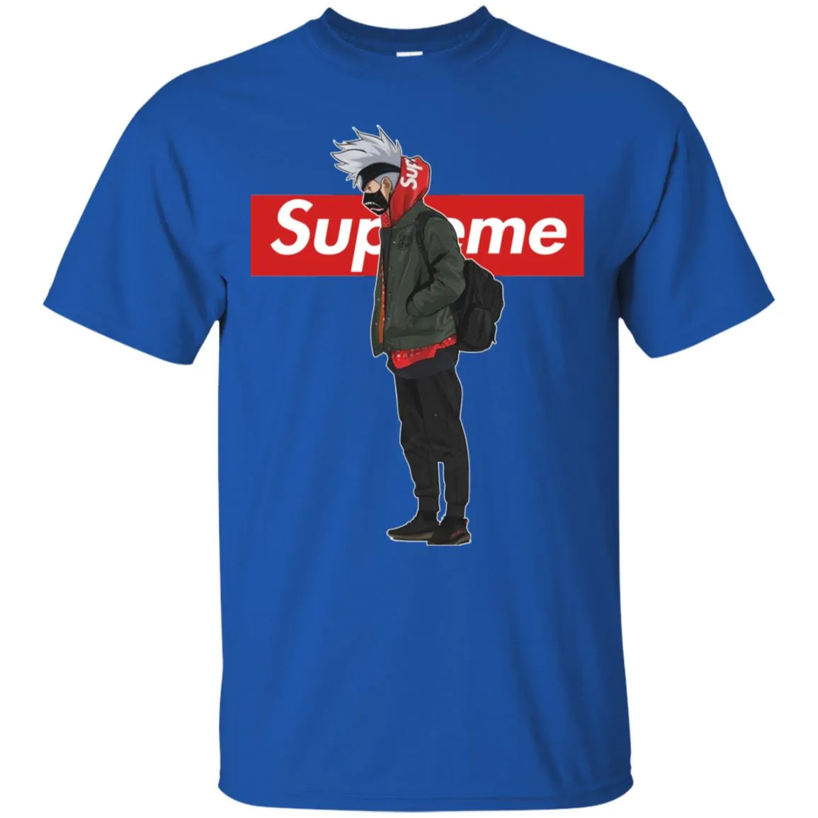 Supreme Naruto Funny Style T-shirt Men Cotton T-Shirt