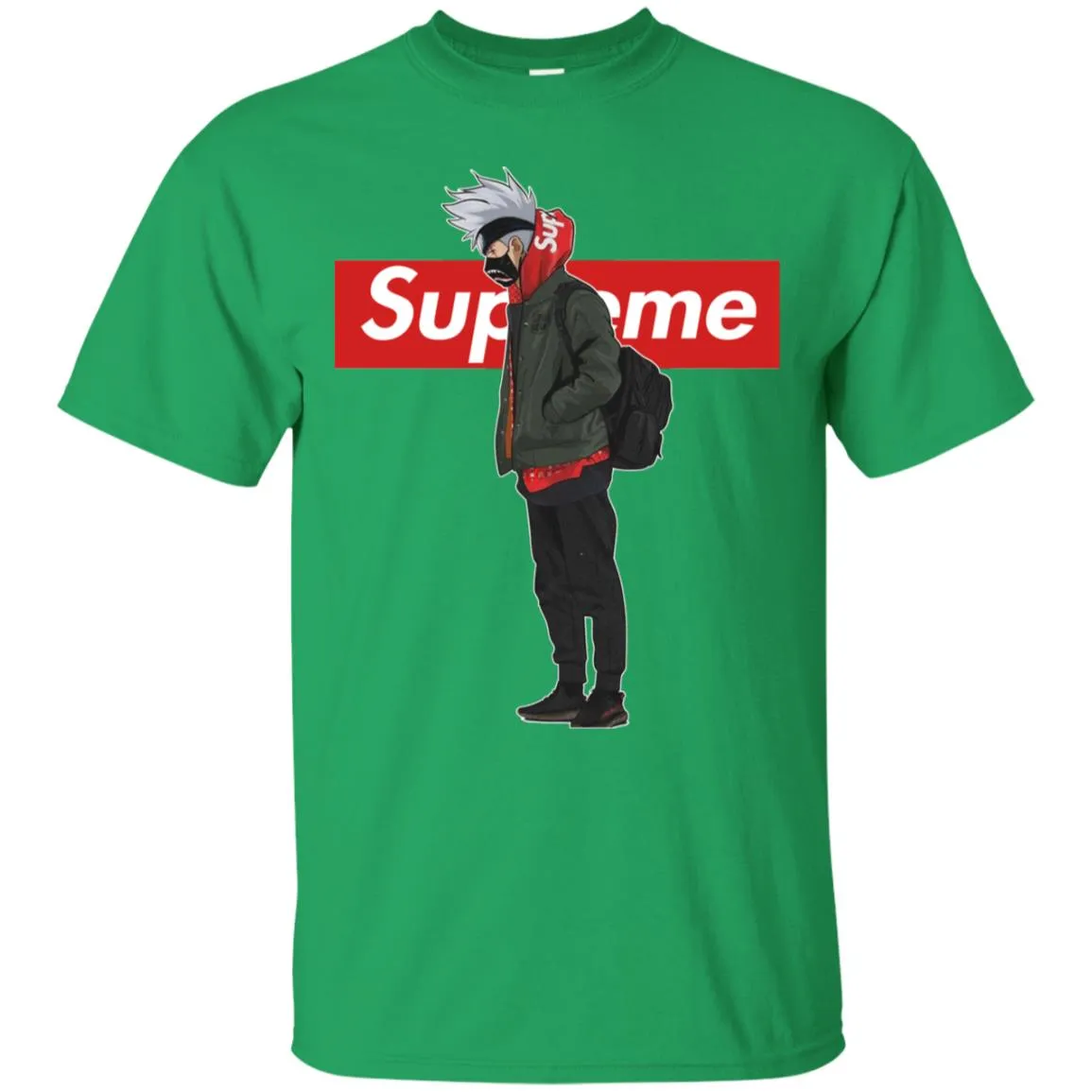 Supreme Naruto Funny Style T-shirt Men Cotton T-Shirt