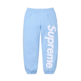 Supreme Satin Appliqué Sweatpant 'Light Blue'