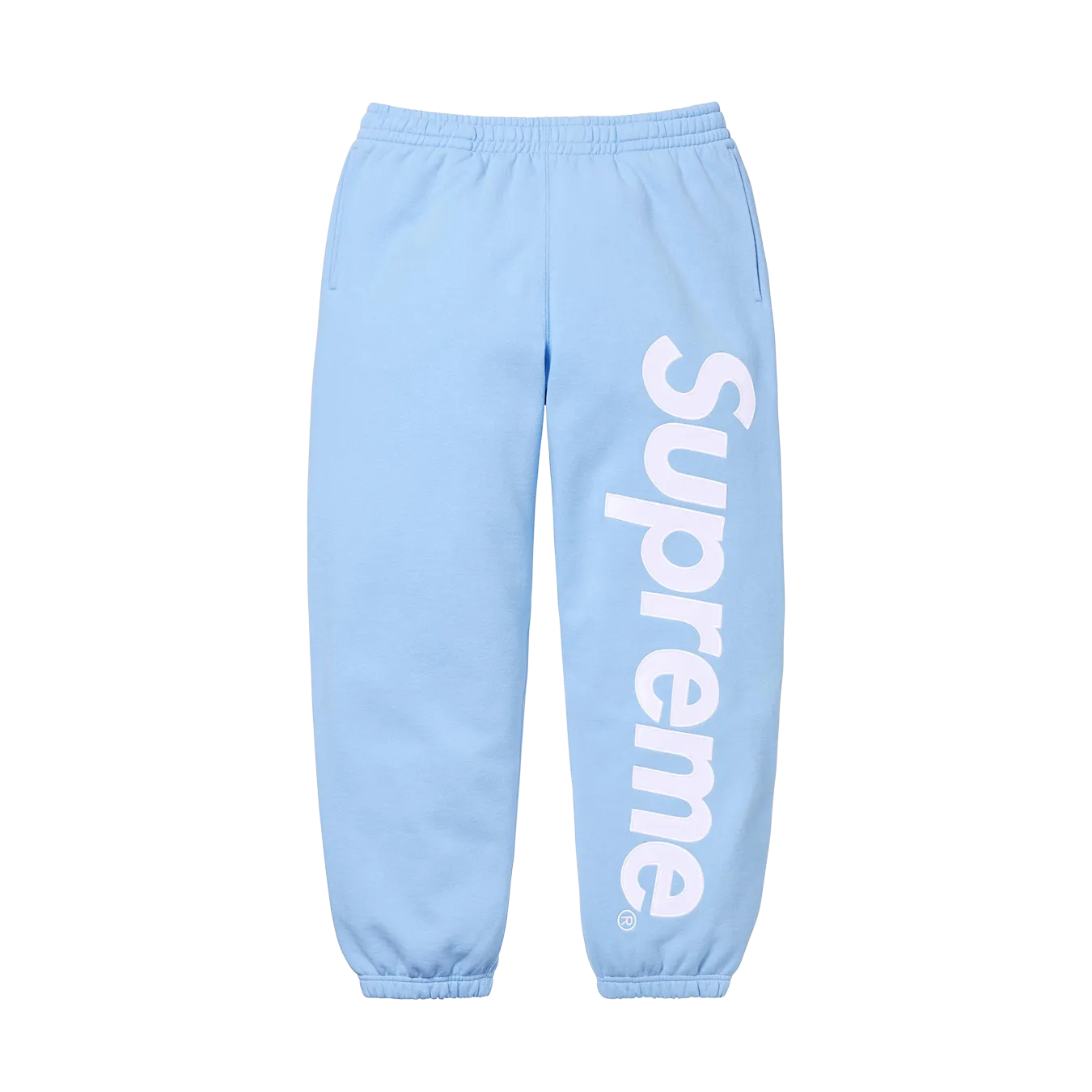 Supreme Satin Appliqué Sweatpant 'Light Blue'