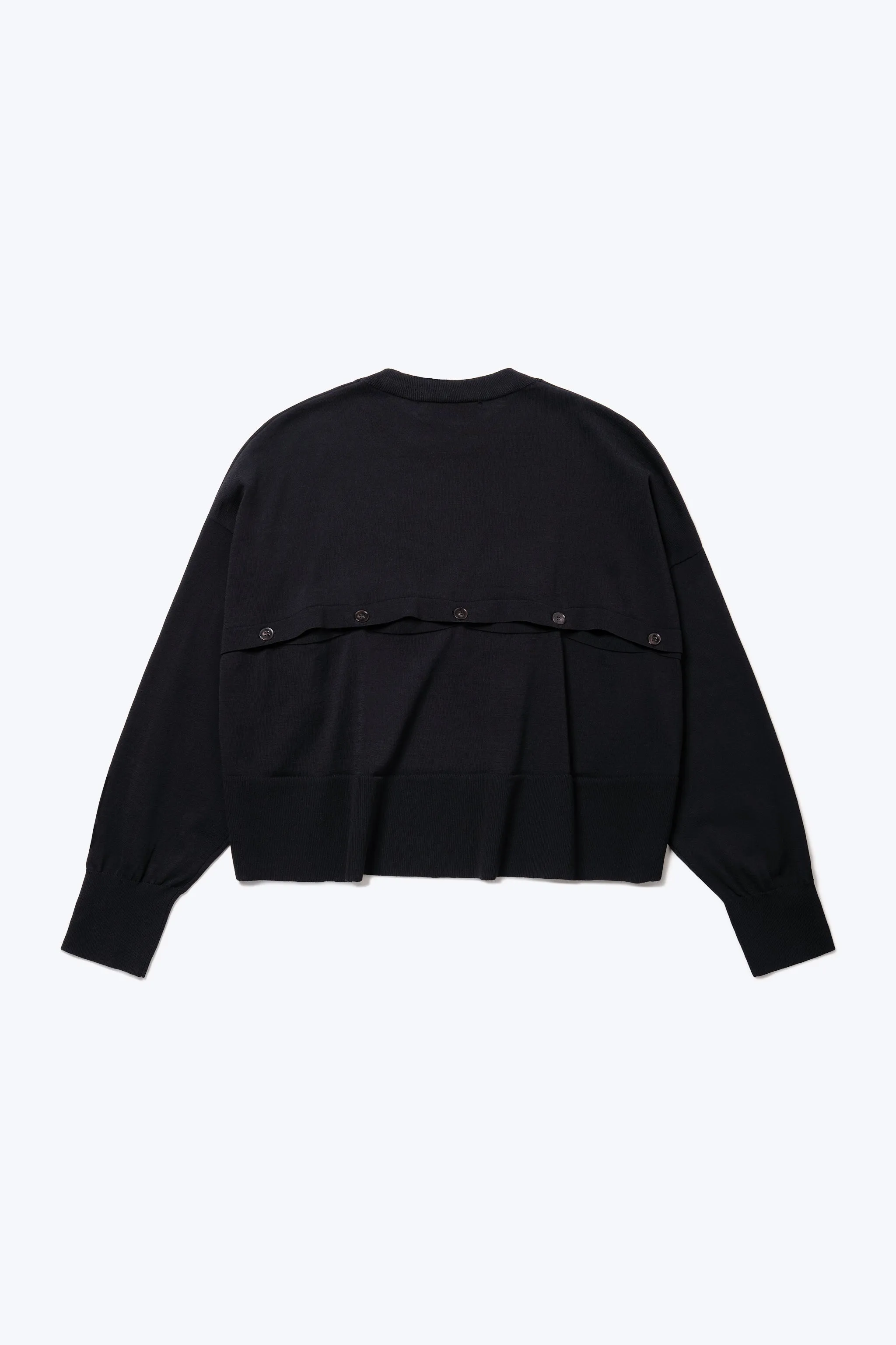 Swerve Keyhole Sweater Black