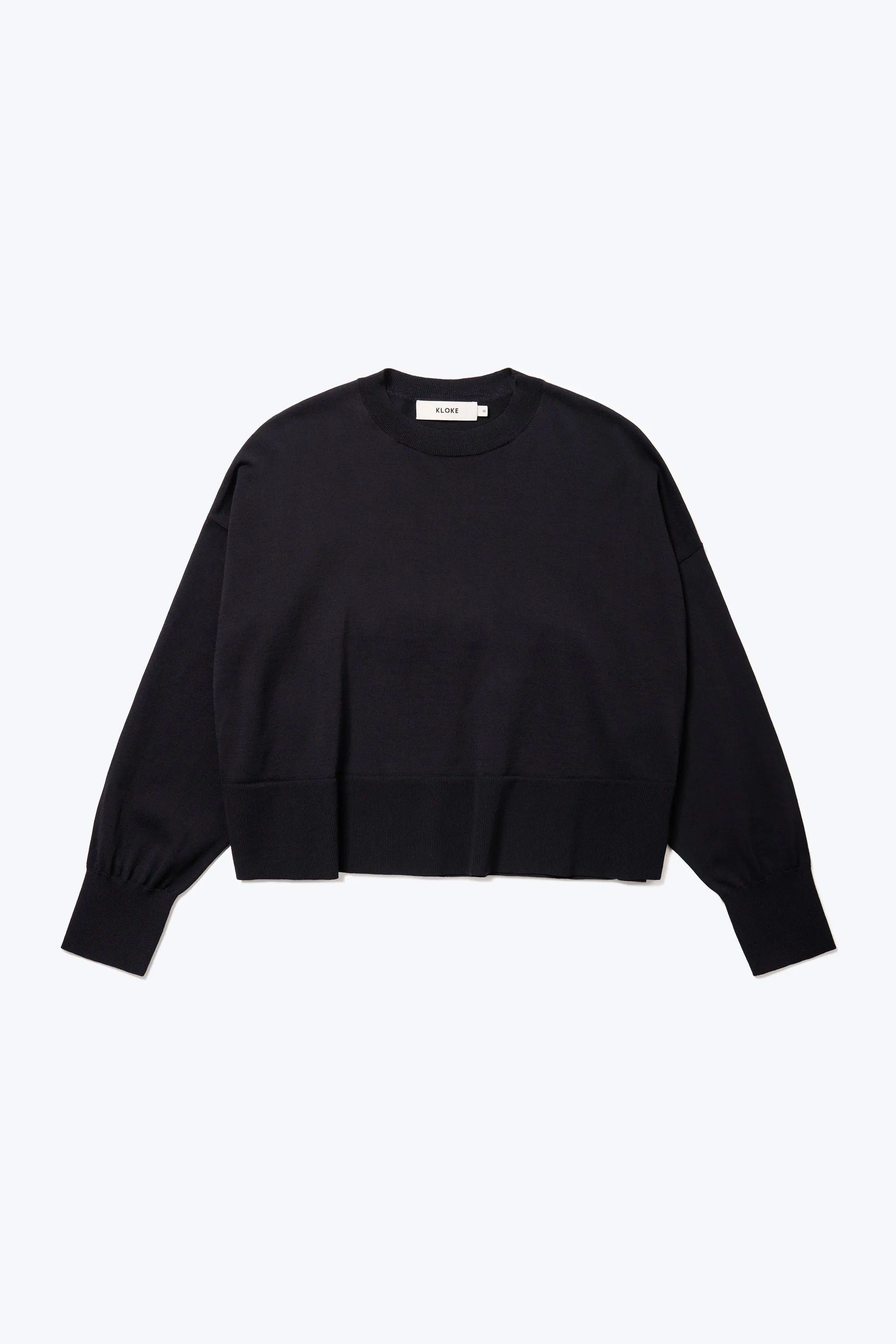 Swerve Keyhole Sweater Black