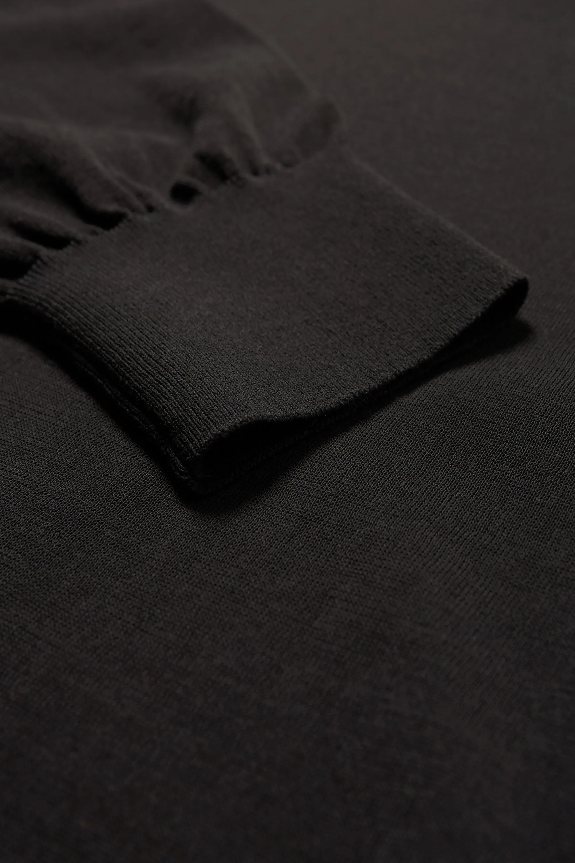 Swerve Keyhole Sweater Black