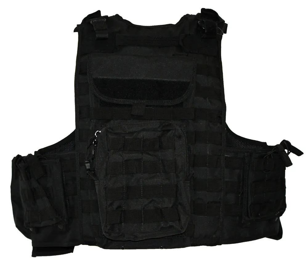 Swiss Arms CIRAS Plate Carrier Airsoft Assault Vest - Fully Loaded