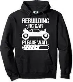 SXV  'RC CAR’ Printed Cool Aesthetic Sweatshirt Hoodie