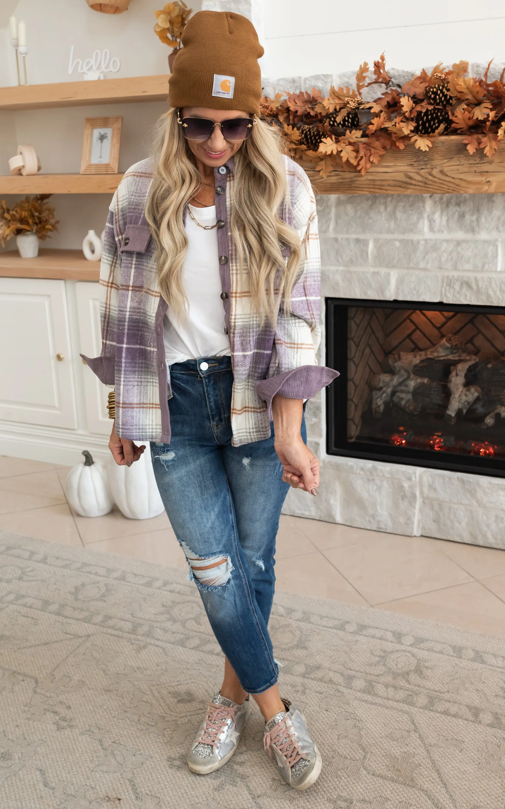 Take Me to Fall Plaid Shacket