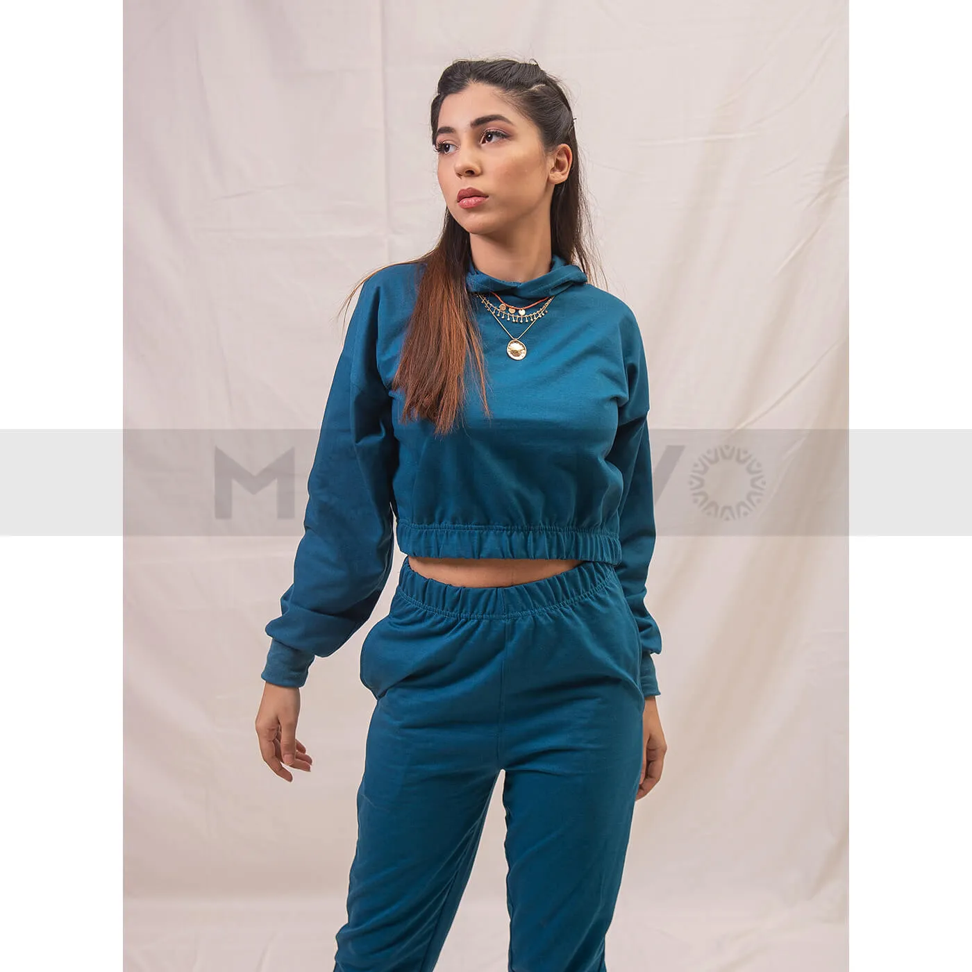 Teal Blue Oversized Co-Ord Set