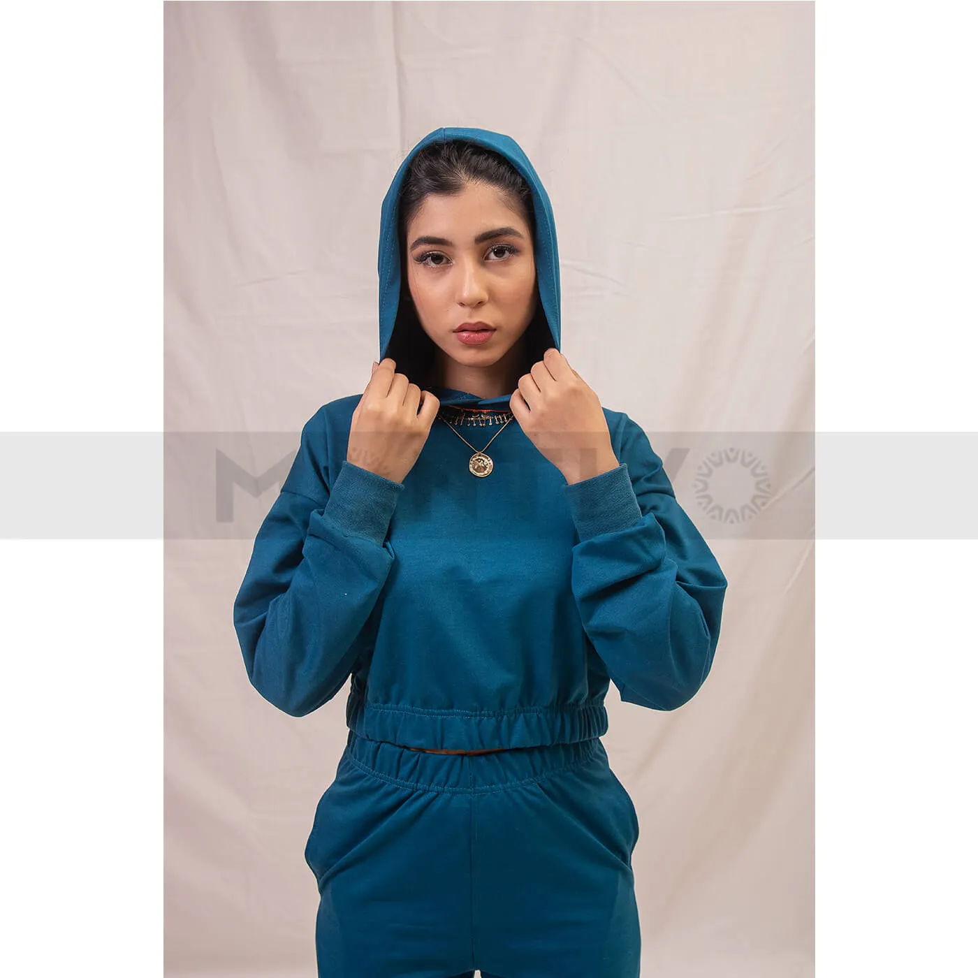 Teal Blue Oversized Co-Ord Set