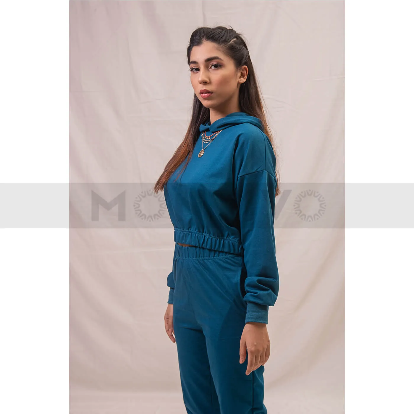 Teal Blue Oversized Co-Ord Set