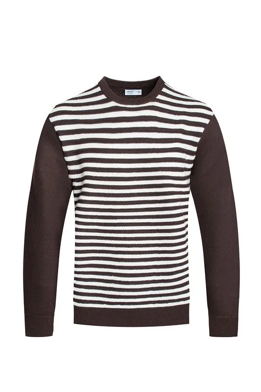 TEEK - MENS KNITTED STRIPED SWEATER