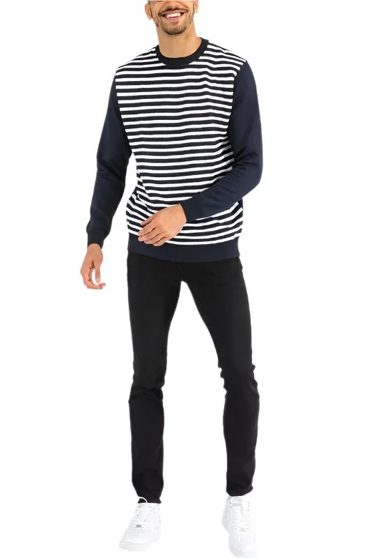 TEEK - MENS KNITTED STRIPED SWEATER