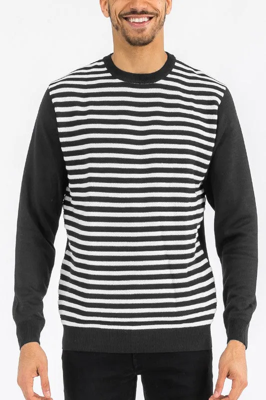 TEEK - MENS KNITTED STRIPED SWEATER