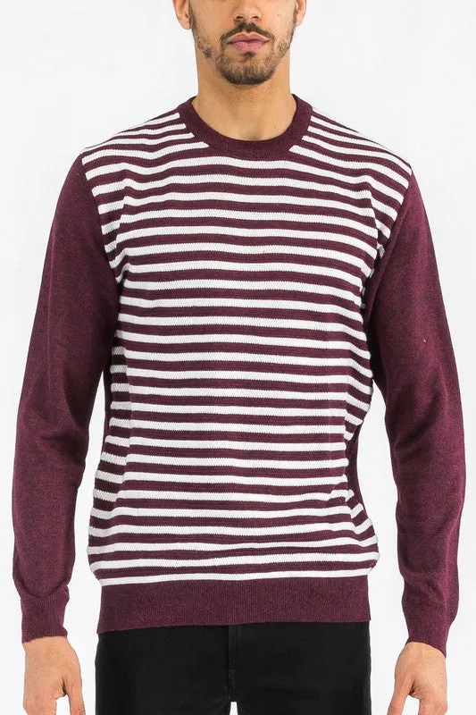 TEEK - MENS KNITTED STRIPED SWEATER